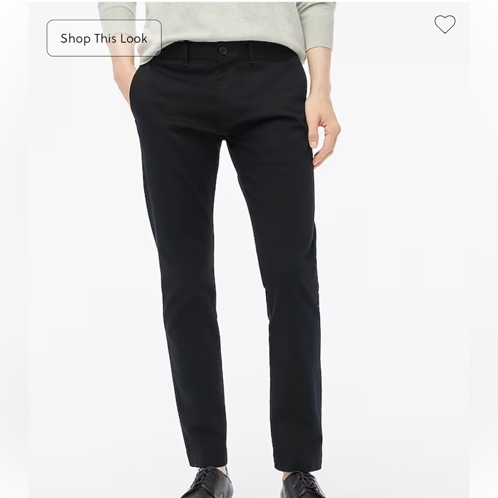 J crew Slim-fit flex chino pant black